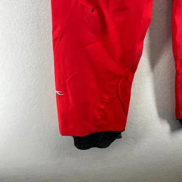 KJUS Snowpants 34 XS Adrenaline Thinsulate Flex Ski Snowboard Belted Red